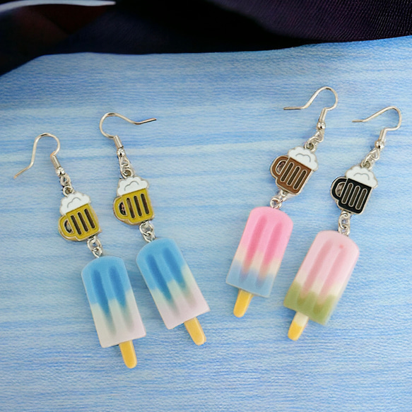 Colorful beers×popsicleピアス 2枚目の画像