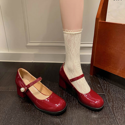 24 新款女用柔軟真皮鞋公主鞋 Mary Zi 高跟鞋 22-24.5 公分 #915⭐免運費⭐ 第6張的照片