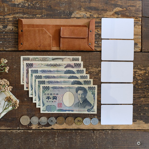 Wrap Half Wallet / 全8色 *コンパクト財布 *ミニ財布 *二つ折り財布 3枚目の画像