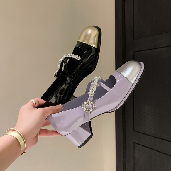 24 新款女用柔軟真皮鞋公主鞋 Mary Zi 高跟鞋 22-24.5 公分 #916⭐免運費⭐ 第1張的照片