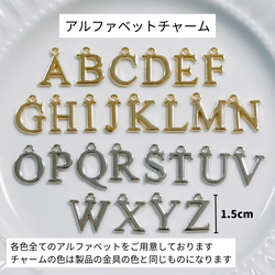 ホップ天然石ブレスレット（シルバー） 4枚目の画像