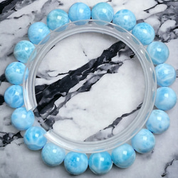 ラリマー 最終大特価・超品質ラリマー[Zprv]愛と平和 癒やし10mm ドミニカ共和国