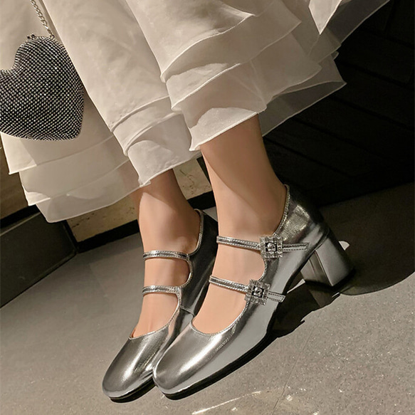 24 新款女用柔軟真皮鞋公主鞋 Mary Zi 高跟鞋 22-24.5 公分 #918⭐免運費⭐ 第12張的照片