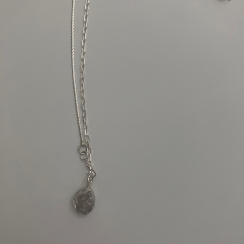 silver950 レモンな ロングネックレス シルバーネックレス 長め 