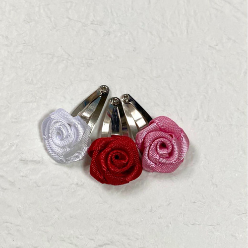 ドール用巻き薔薇ヘアピン3点セット その他人形 kiki202402【土日雨天