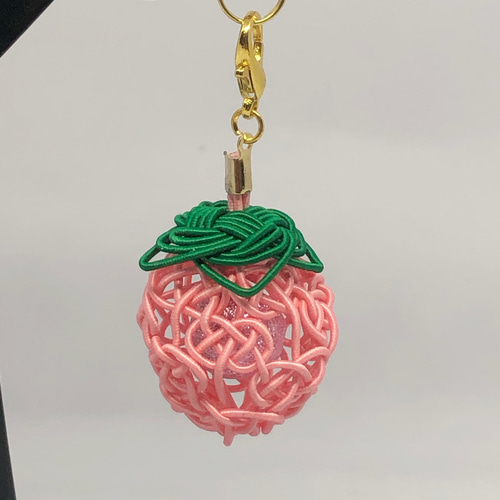 送料無料 水引 フルーツストラップ いちご りんご パイナップル 携帯