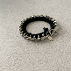 Woven Curve Chain Bracelet 2枚目の画像