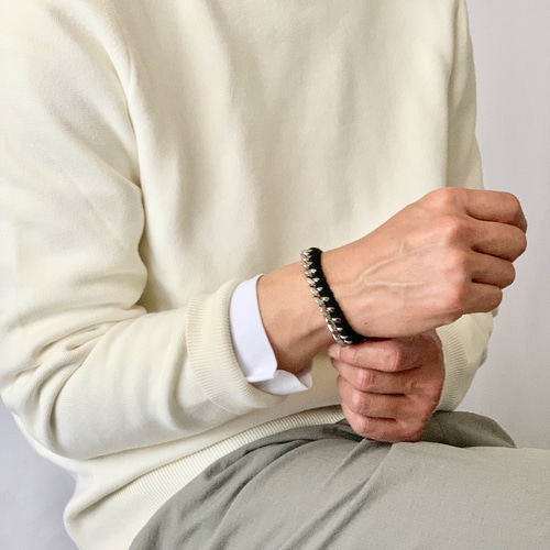 Woven Curve Chain Bracelet ブレスレット uomo 通販 17392578｜Creema