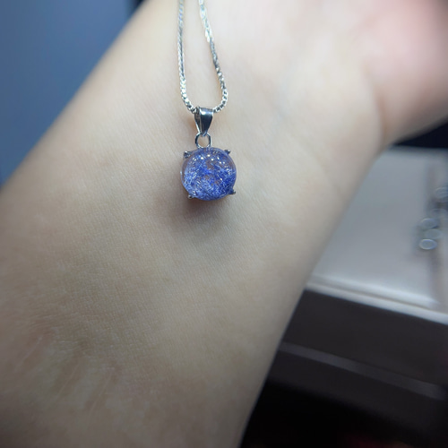 天然無処理 デュモルチェライト ペンダント No162252 ネックレス  