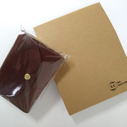 【ちょうど良いサイズ感と手になじむ上質な素材】 日本製 栃木レザー ミニ財布 2Room仕様 軽量 10枚目の画像