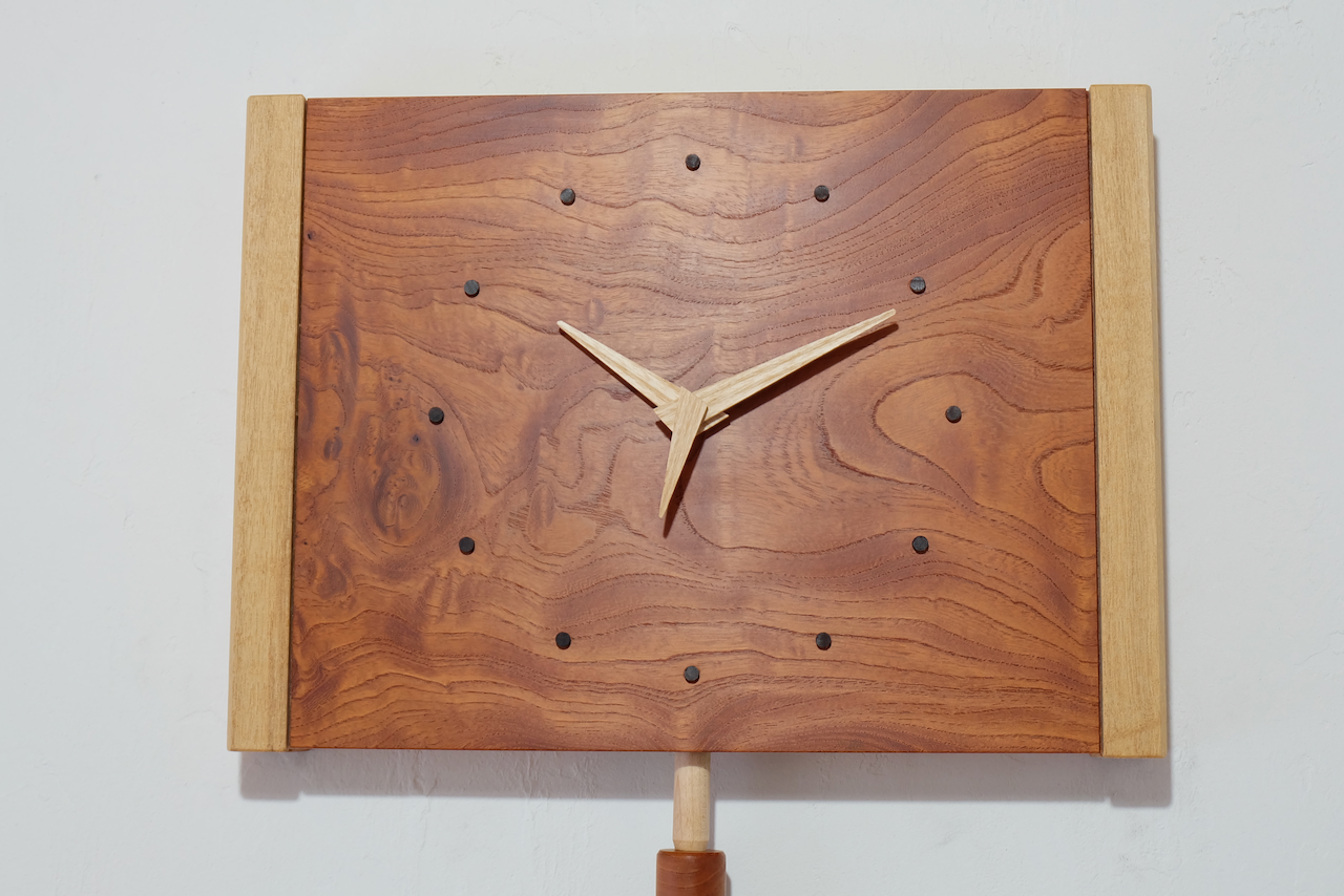振り子時計（ケヤキ002) 23,800円