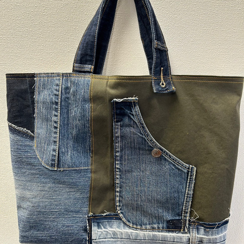 デニムリメイクバッグ14 トートバッグ Sesame Salt 通販