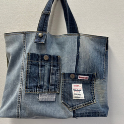 デニムリメイクバッグ14 トートバッグ Sesame Salt 通販