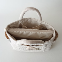 rose applique standard bag [beige] 10枚目の画像