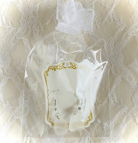 ビーズのピアス 4枚目の画像