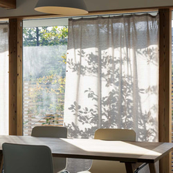 自然素材 綿 コットン 100％ カーテン「ホノカ ベージュ」スラブ 杢調