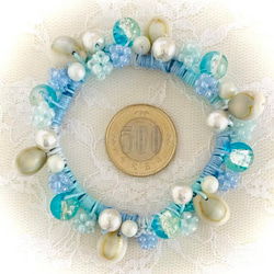 シュシュとピアスのセット 9枚目の画像