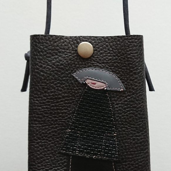 annco leather mobile case [black] 3枚目の画像