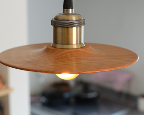 欅のペンダントライト、シェードΦ180～200/style-A #0085 シーリング