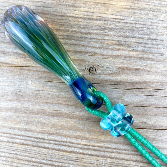 Fume Dot Glass Implosion ボロシリケイトガラスペンダント WITF32 10枚目の画像