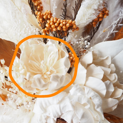 【受注制作】ウェディングブーケ　ブートニア　ヘッドドレス　花束　スワッグ　インテリア　結婚祝　前撮り　ギフト　お祝い 7枚目の画像
