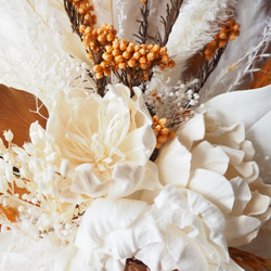 【受注制作】ウェディングブーケ　ブートニア　ヘッドドレス　花束　スワッグ　インテリア　結婚祝　前撮り　ギフト　お祝い 3枚目の画像