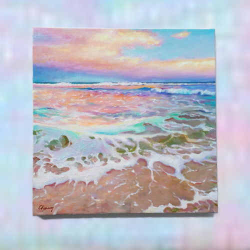 画家 手描きの油絵「チェリー」 絵画
