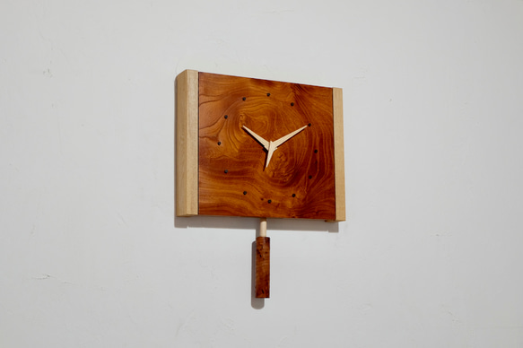 振り子時計（ケヤキ004) 3枚目の画像