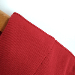 【Creema限定春の福袋!】再販！× 9  二重織りのトップ赤とデニムのストレートパンツの２点セット  数量限定 8枚目の画像