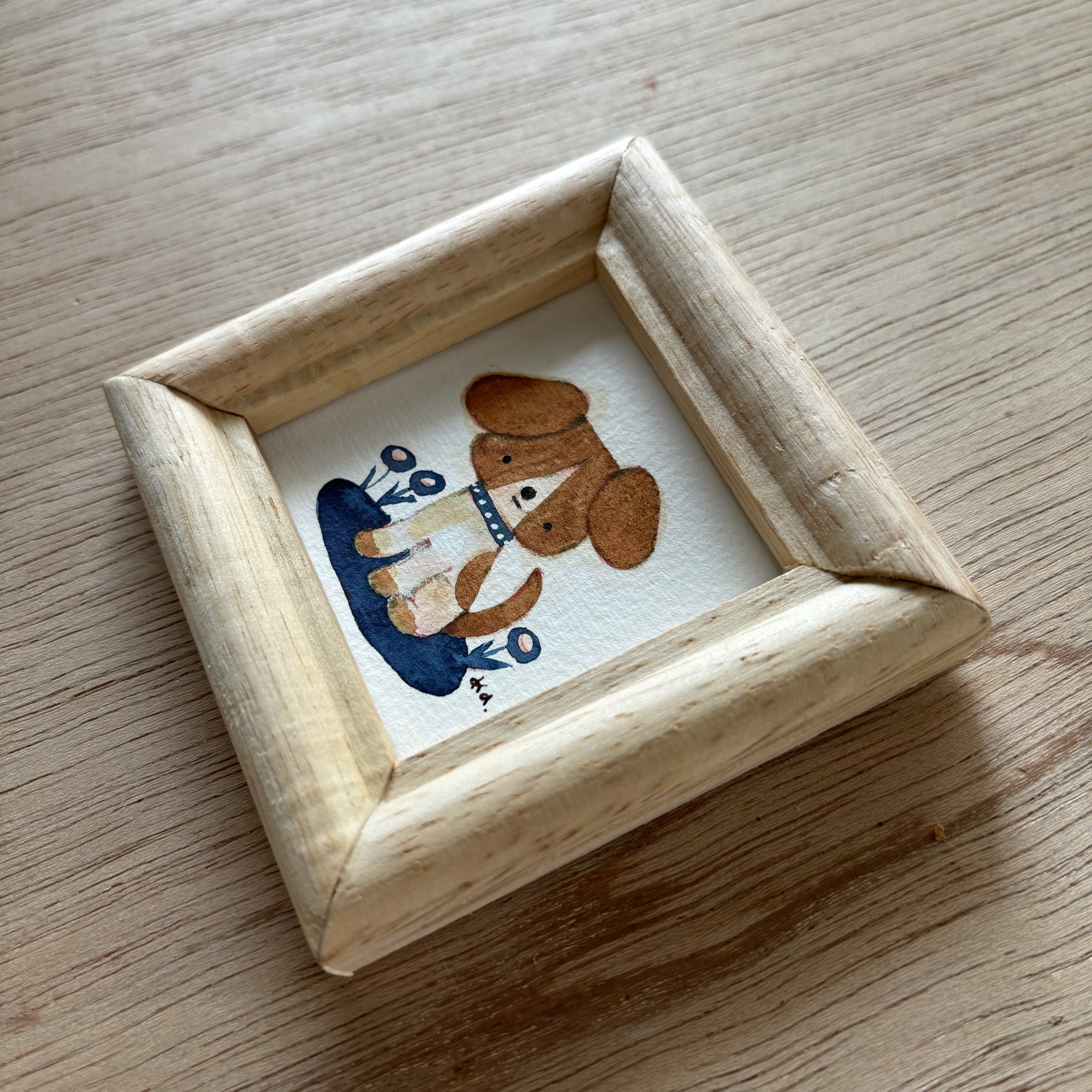 「お散歩」ミニ額　原画