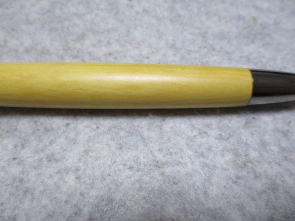 御蔵島柘植　椿油仕上げ　回転式ロングパトリオットボールペン 8枚目の画像