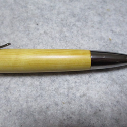 御蔵島柘植　椿油仕上げ　回転式ロングパトリオットボールペン 10枚目の画像