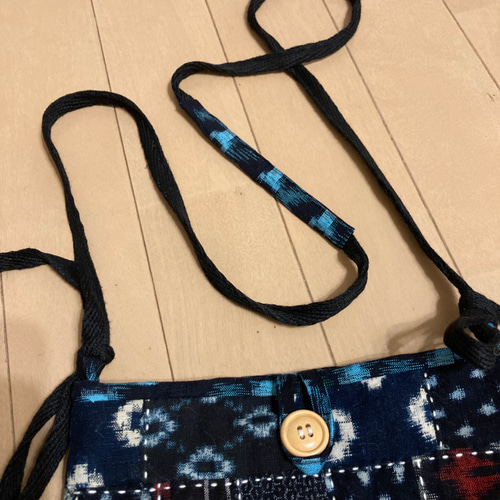 久留米絣】絣リメイク ミニショルダーバッグ/ポシェット ポシェット