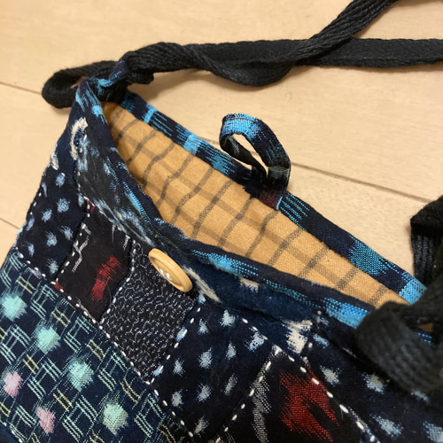 久留米絣】絣リメイク ミニショルダーバッグ/ポシェット ポシェット