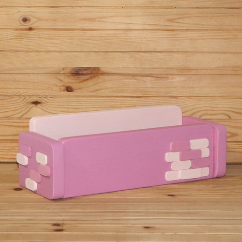 かわいい 卓上 多目的ラック(大） （パッションピンク＆フロリダピンク