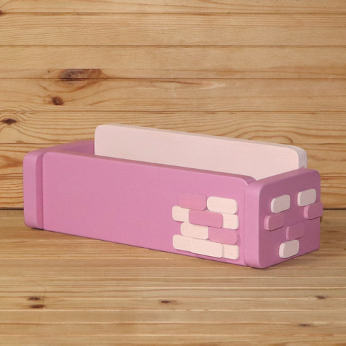 かわいい 卓上 多目的ラック(大） （パッションピンク＆フロリダピンク