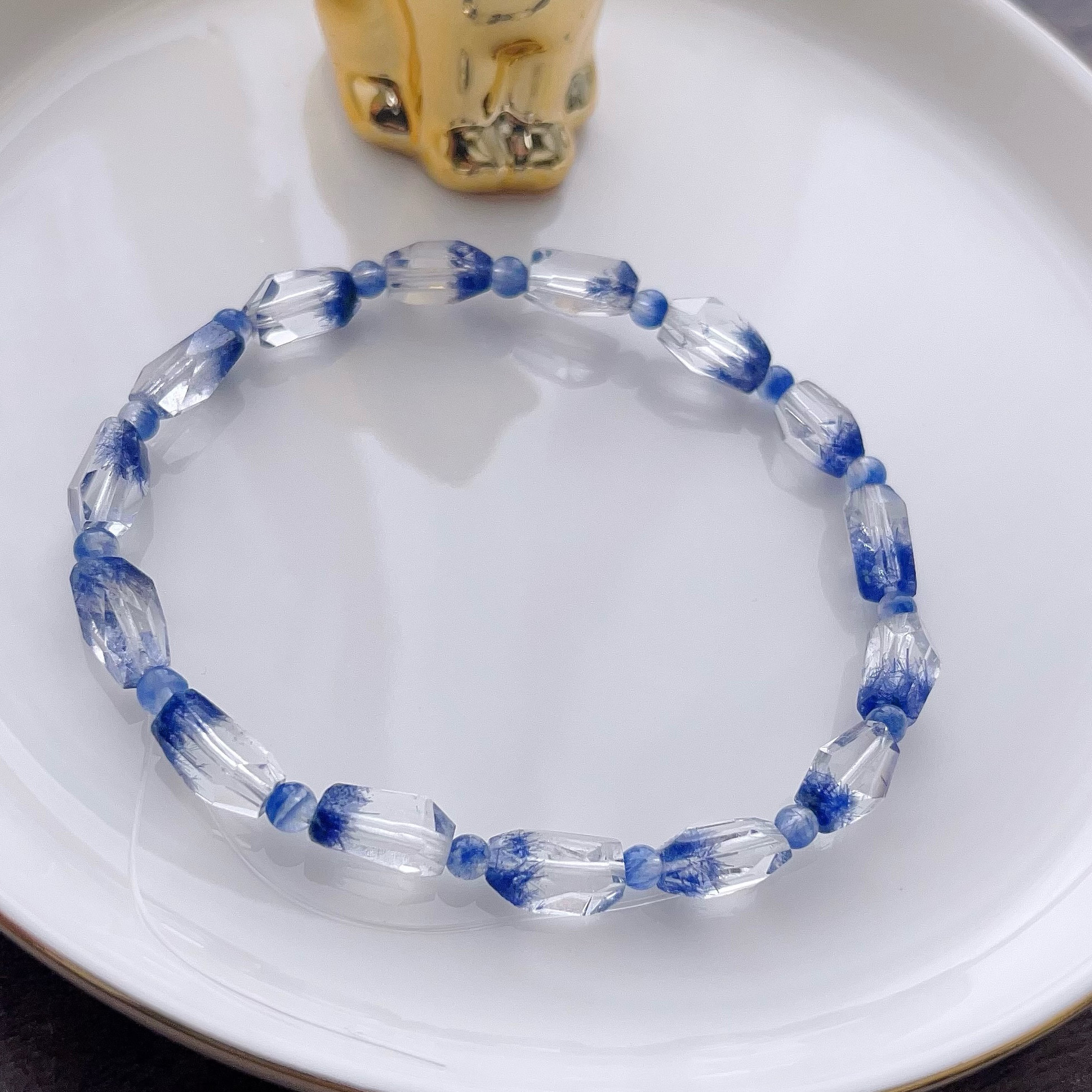 7.5g 天然無処理　デュモルチェライト ブレスレット