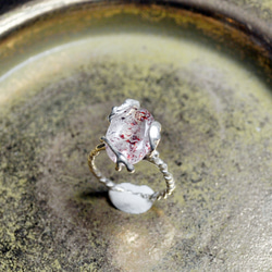 Silver925・ストロベリークォーツの指環：《花売り 01/Bouquetière  01》 1枚目の画像