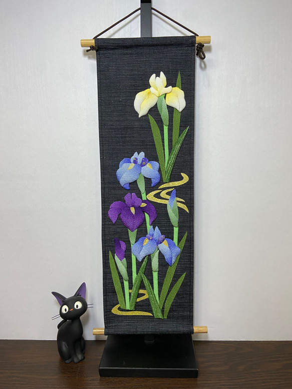 送料無料 押絵 花菖蒲 その他インテリア雑貨 おたんこなす 通販