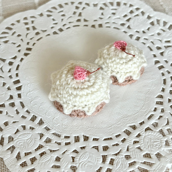 桜のケーキハット　ハムスター⋆小動物⋆ぬいぐるみ 2枚目の画像