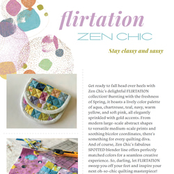 「Flirtation」moda Charm Pack (カットクロス42枚) Zen Chic 3枚目の画像