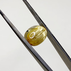 一点もの k18 Cat’s eye Rutilated QTZ リング No.8/ 受注制作 9枚目の画像