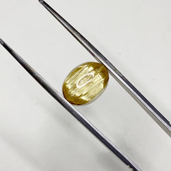 一点もの k18 Cat’s eye Rutilated QTZ リング No.8/ 受注制作 5枚目の画像