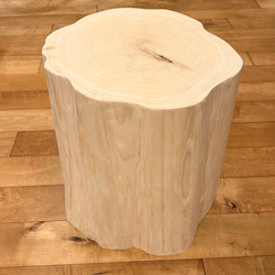 Hinoki  Wood  Stool  No.609 1枚目の画像