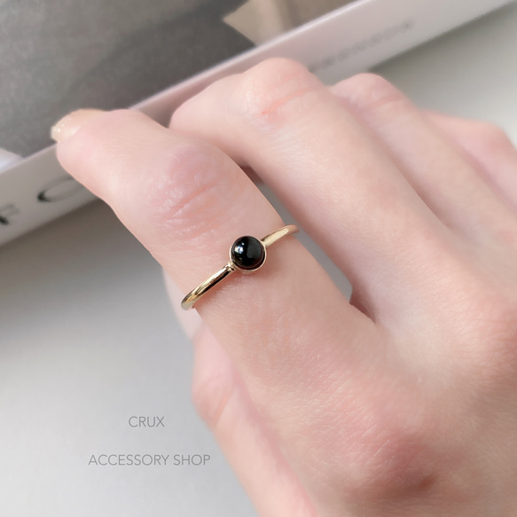 [14kgf] R42 black  spinel bezel ring 1枚目の画像