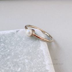 [14kgf] R43 pearl bezel ring 8枚目の画像