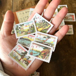 昭和レトロ風なフレークシール【松間照】45枚 4枚目の画像