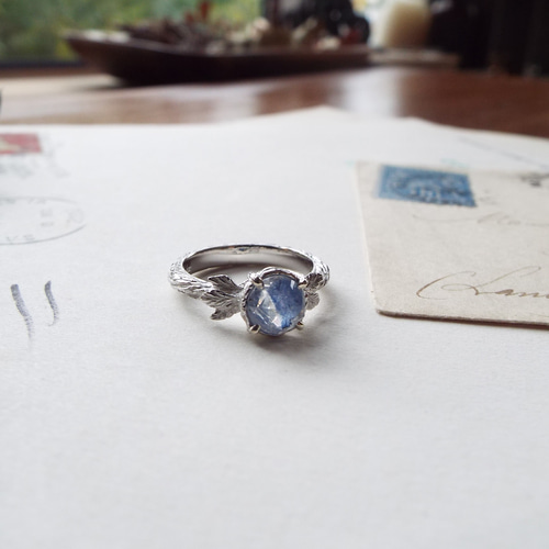 青色ストーン フラワーモチーフリング 140445009_o4.jpg?