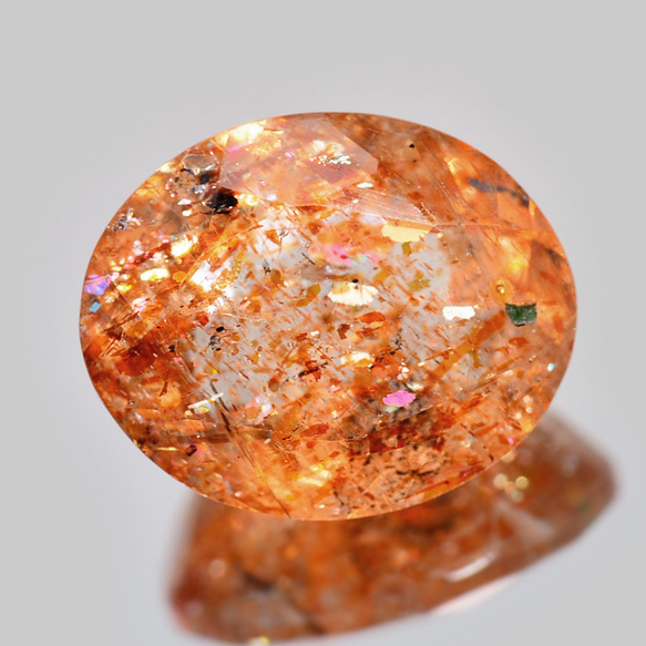 ソ付 イリュージョン サンストーン 2.394ct ルース オーバル 天然石 