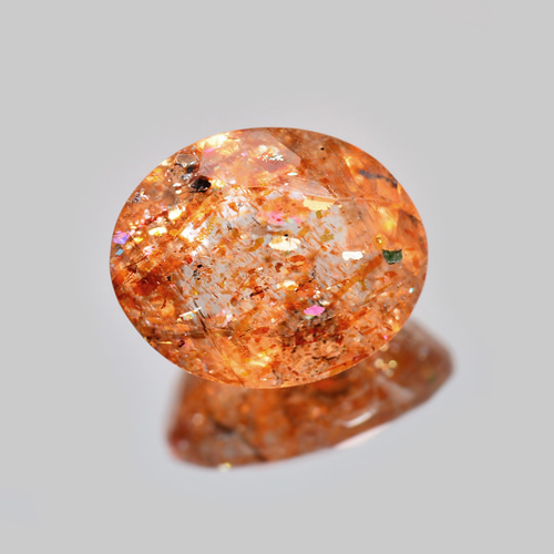 ソ付 イリュージョン サンストーン 2.394ct ルース オーバル 天然石 